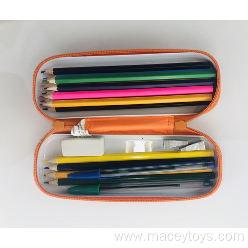 zipper metal tin big capacity pencil case